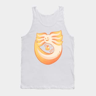 Candy Corn Axolotl Tank Top